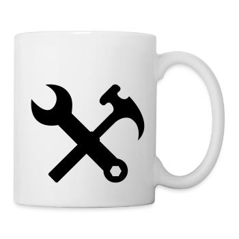 handwerker - Tasse - Weiß - Rechts