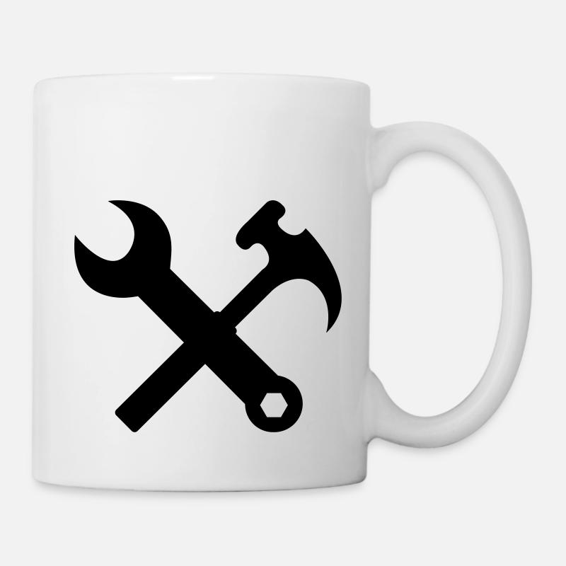 handwerker - Tasse - Weiß