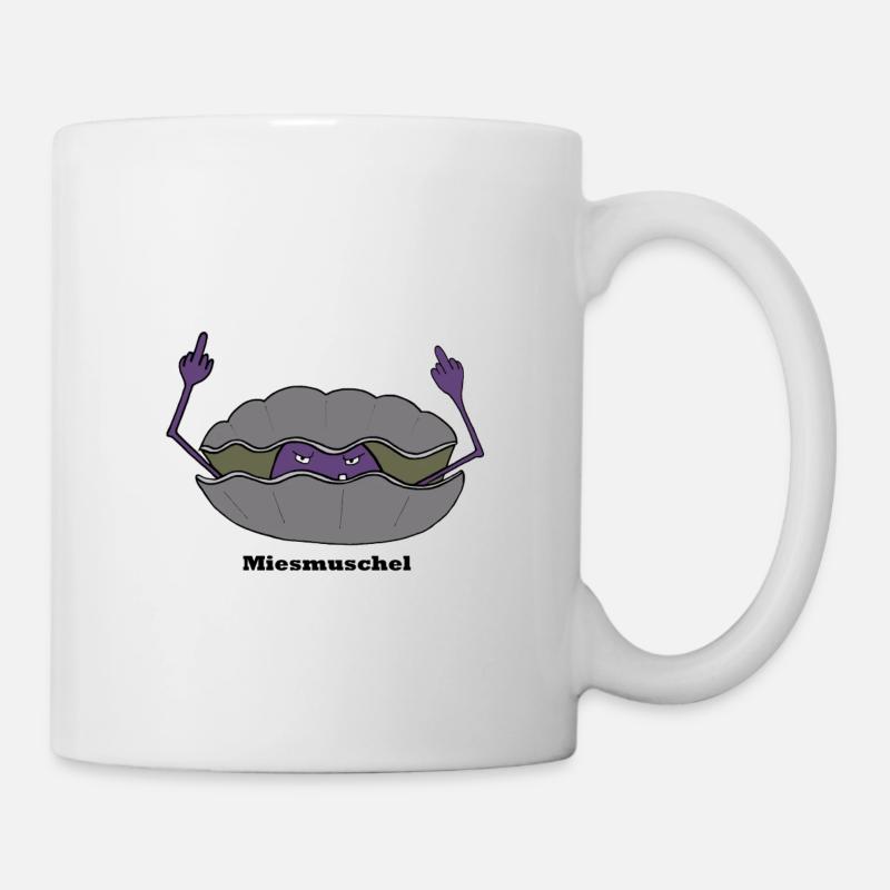 Miesmuschel - Tasse - Weiß