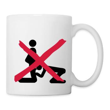verbotene liebe oralsex icon - Mug blanc - blanc - Droite