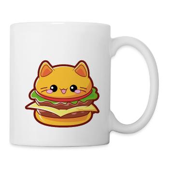 Burger Cat moodrush - Mug blanc - blanc - Droite