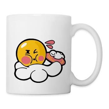 Smiley Discus - Mug blanc - blanc - Droite