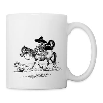 Thelwell 'Cowboy with a skunk' - Mug - white - Right