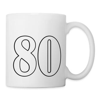 80 - Tasse - Weiß - Rechts