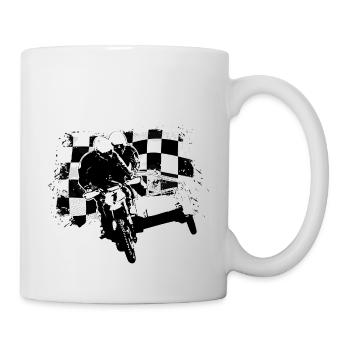 Sidecar Moto Cross - Tasse - Weiß - Rechts