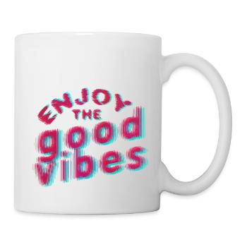 Good Vibes (lettrage) 01 - Mug blanc - blanc - Droite
