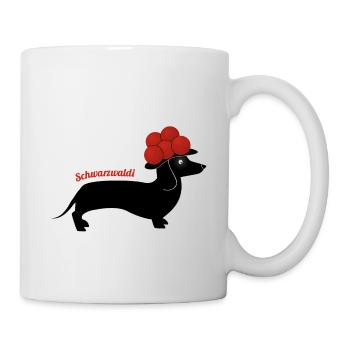 Schwarzwaldi - Bollenhut-Hund aus dem Schwarzwald - Tasse - Weiß - Rechts
