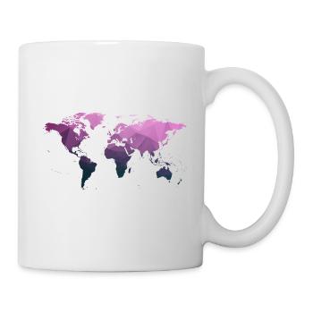 Weltkarte "Triangle" - Tasse - Weiß - Rechts