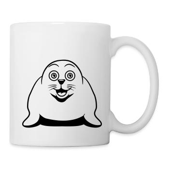 Seehund witty sweet - Mug - white - Right