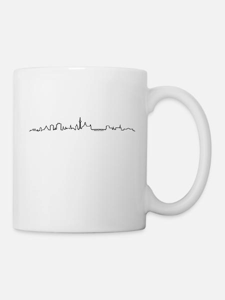 Skyline - Mannheim - Tasse - Weiß