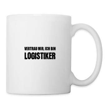 Vertrau mir ich bin Logistiker - Tasse - Weiß - Rechts