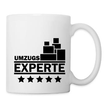 Umzugs Experte - Tasse - Weiß - Rechts