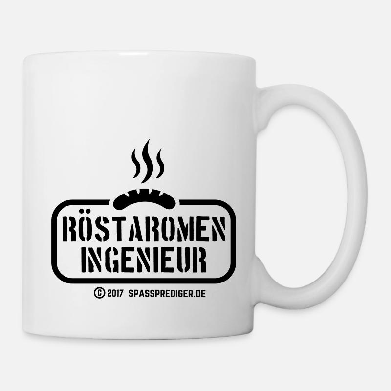 Grillsprüche-Design Röstaromeningenieur - Tasse - Weiß