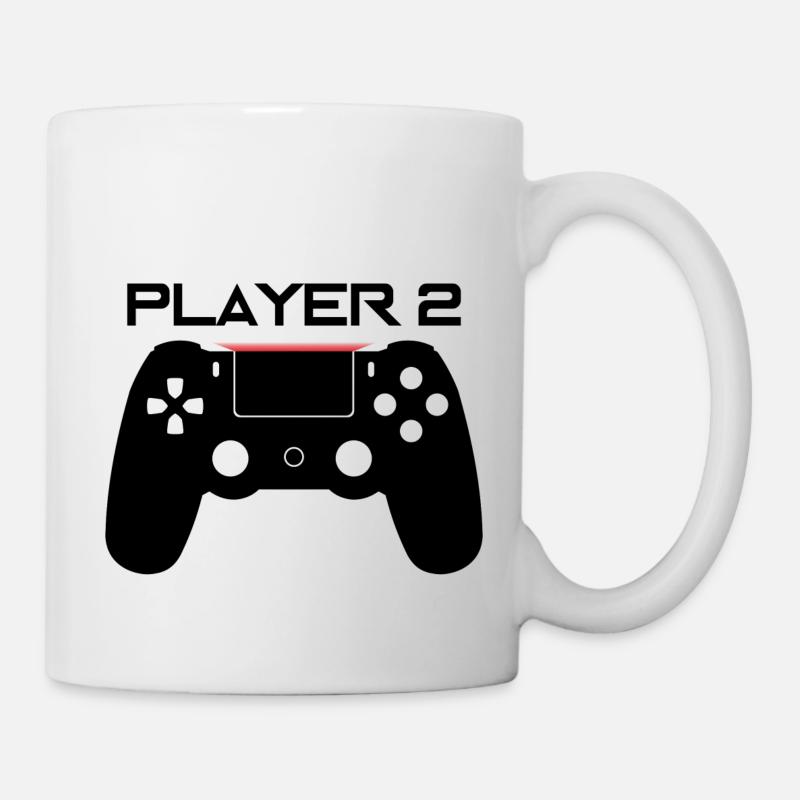 Spieler 2 - Tasse - Weiß