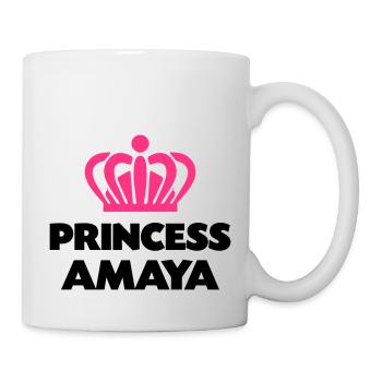 Princess amaya name thing crown - Mug - white - Right