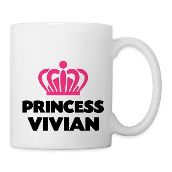 Princess vivian name thing crown - Mug - white - Right
