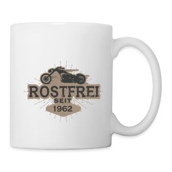 Motorrad bike geburtstag geboren ride 1962 - Tasse - Weiß - Rechts