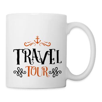 travel tour - Tasse - Weiß - Rechts