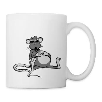 Rat tired tired sunglasses - Mug - white - Right