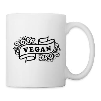 VEGAN banner - Mug - white - Right