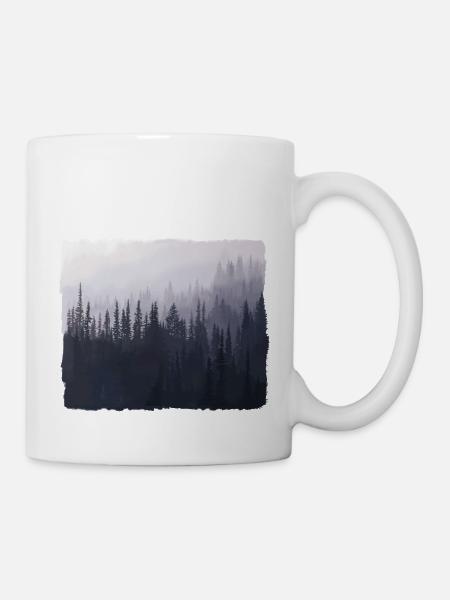 Forest landscape in the mountains - Mug - white