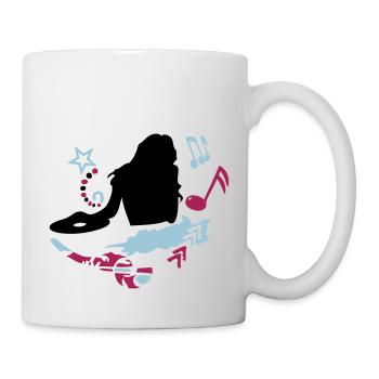 female DJ - Mug - white - Right