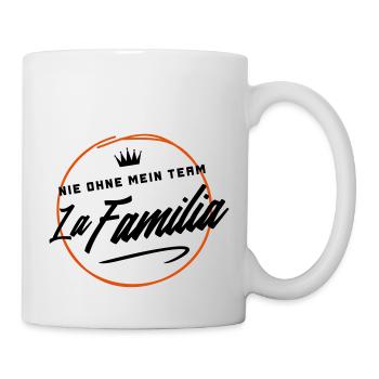 nie ohne mein team familia - Tasse - Weiß - Rechts