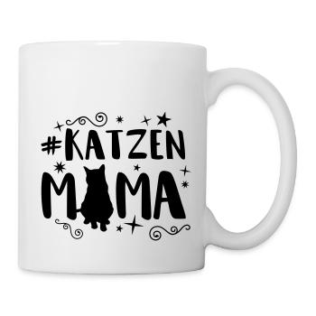 katzen mama - Tasse - Weiß - Rechts