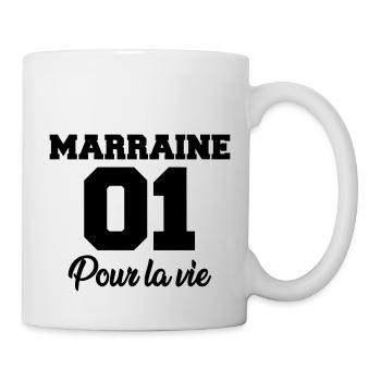 marraine 01 pour la vie - Mug - white - Right