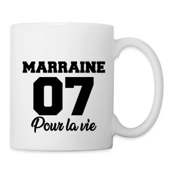marraine 07 pour la vie - Mug - white - Right