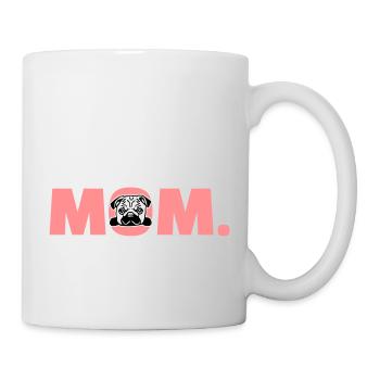 Mops - Tasse - Weiß - Rechts