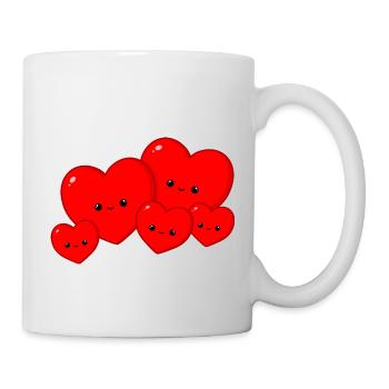 Hearts - family - Mug - white - Right