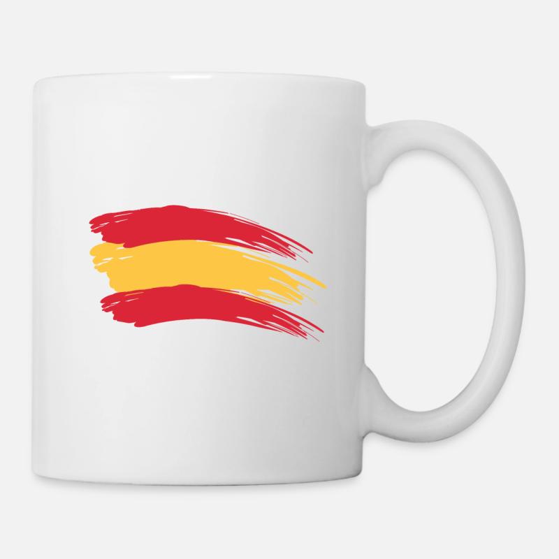Flagge Spanisch - Tasse - Weiß