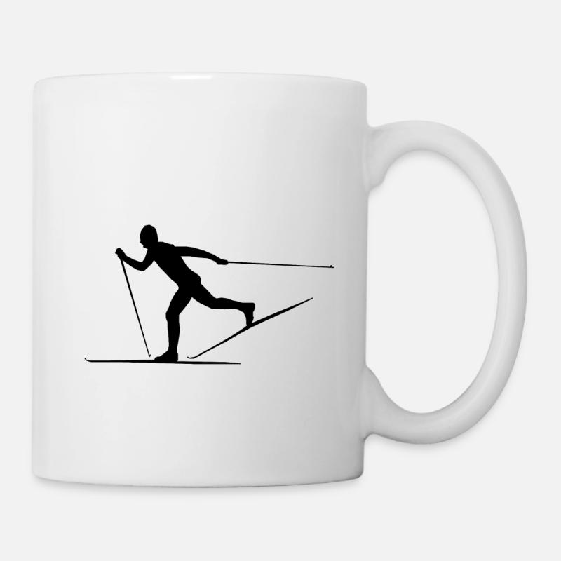 Ski de fond Classique - Mug blanc - blanc