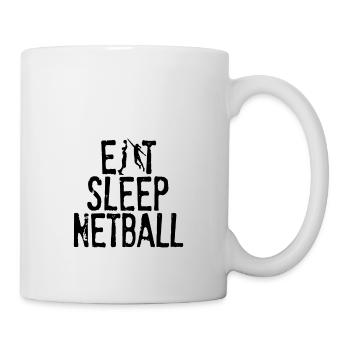 Eat Sleep Netball - Mug blanc - blanc - Droite