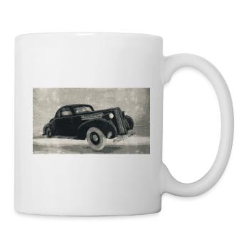 Vintage Old Car - Mug - white - Right