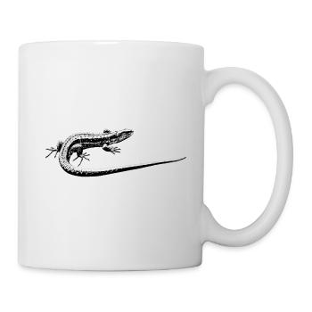 Eidechse - Tasse - Weiß - Rechts