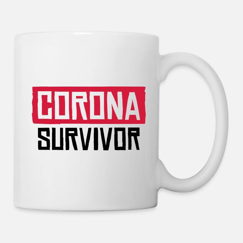Corona Survivor - Mug blanc - blanc