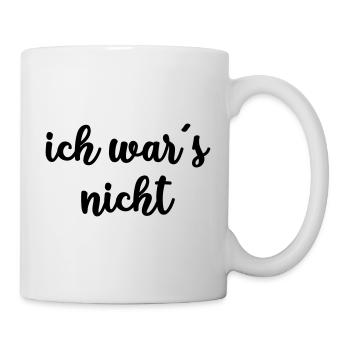 ich wars nicht - Tasse - Weiß - Rechts