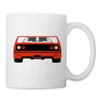 Italienischer Sportwagen F40 - Tasse - Weiß - Rechts