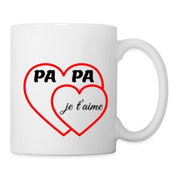 Papa Je t'aime cool V1 - Mug blanc - blanc - Droite
