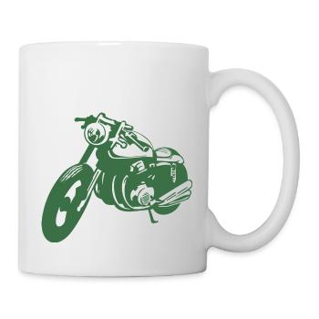 Green Cafe Racer - Gift - Idea - Mug - white - Right
