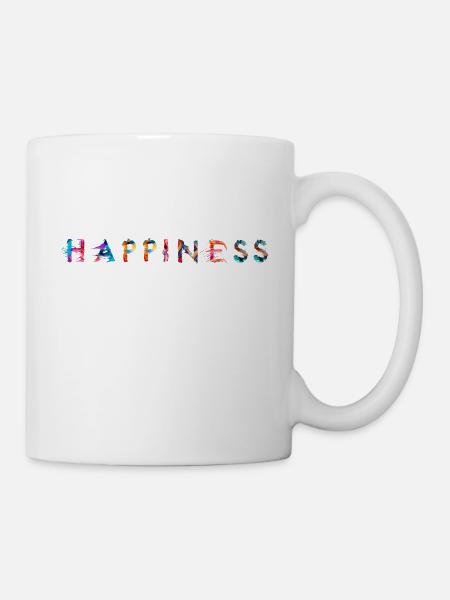 Bonheur, Happiness - Mug blanc - blanc