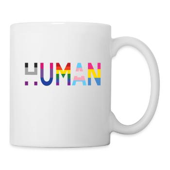 HUMAN SCHRIFTZUG - Tasse - Weiß - Rechts