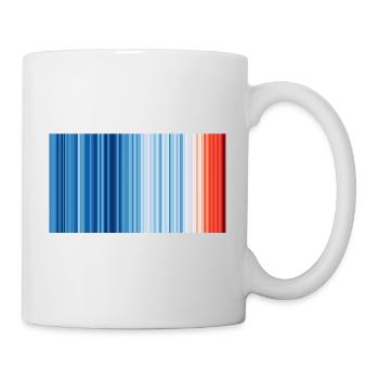 Warming Stripes Global 2019 - Mug - white - Right