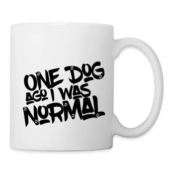 One Dog ago I was normal - dog design gift - Mug - white - Right