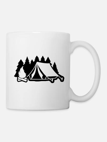 Camping - Tasse - Weiß