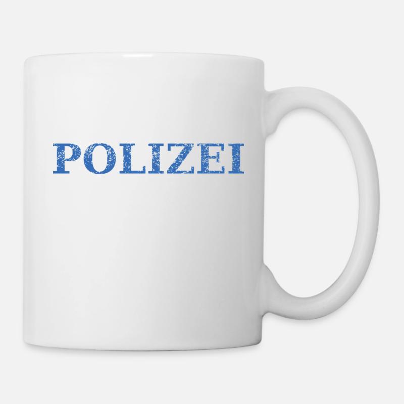 Polizei - Tasse - Weiß