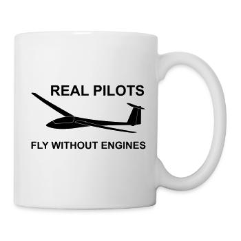 Pilot glider pilot gliding real funny gift - Mug - white - Right