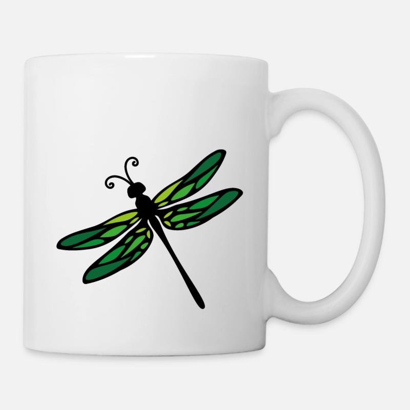 Libelle - Tasse - Weiß
